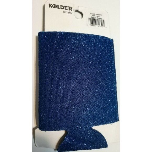Dallas Cowboys Kolder Kaddy‎ Beer Can Holder Glitter Football Tailgate BBQ NFL - Picture 2 of 2